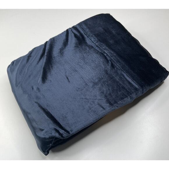NWT West Elm One (1) Luster Velvet Curtain 48x84 Regal Blue